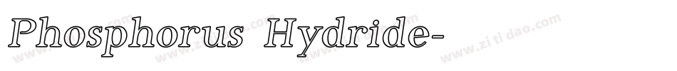 Phosphorus Hydride字体转换